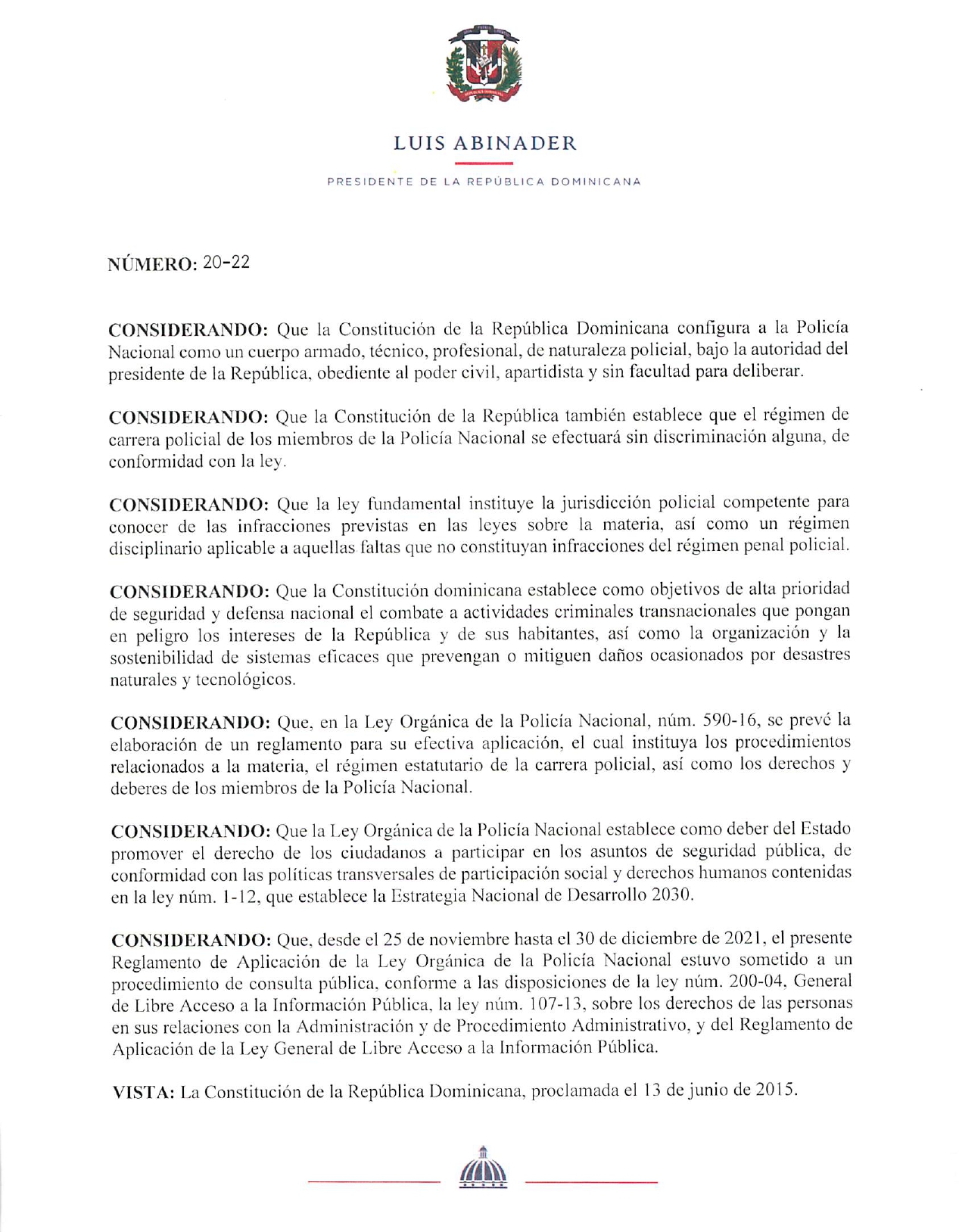 770-21 | Presidencia De La República Dominicana